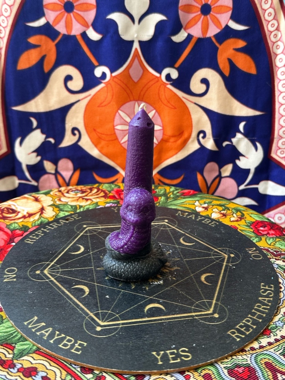Snake Guardian Taper Candle